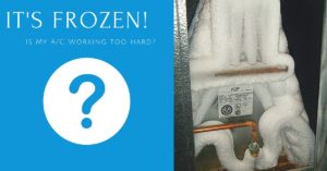 Frozen A/C: Is it Running Too Hard?