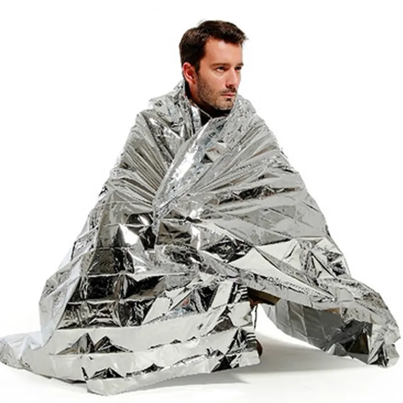 space blankets reflect our bodies' radiant heat
