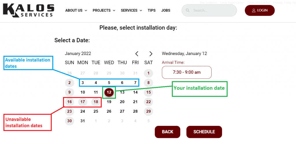 Instant-quote allows you to schedule a date for the installers to visit you and replace your A/C unit.