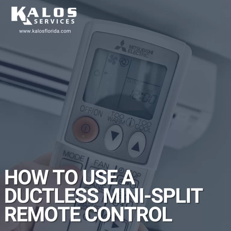 How to Use a Ductless Mini-Split Remote Control