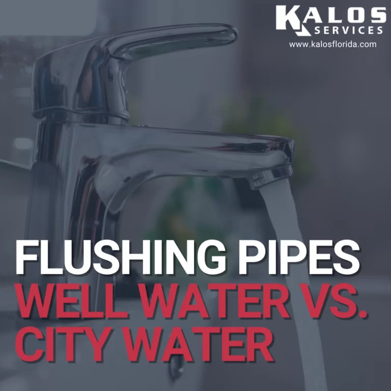 Flushing Pipes: Well Water & City Water